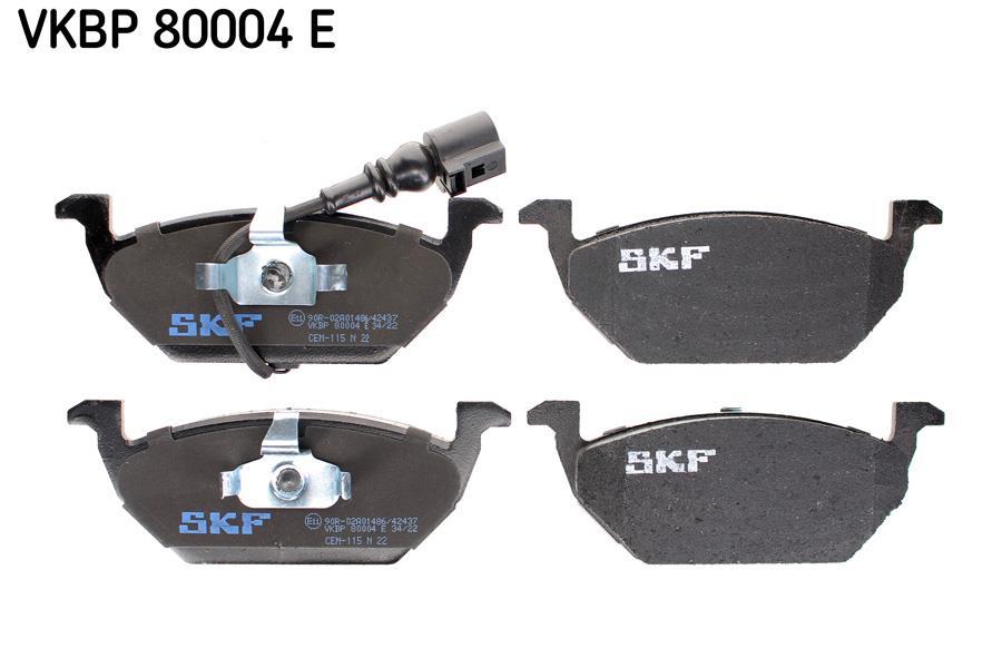 Jeu de 4 plaquettes de frein SKF ref. VKBP 80004 E